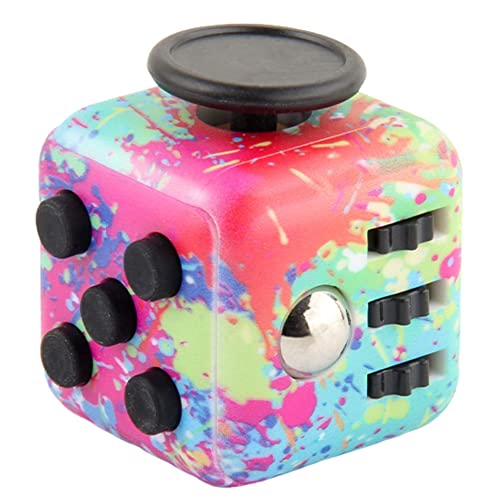 Yeefunjoy Fidget Toy Cube Anti Stess Würfel Stresswürfel Spielzeug mit 6 Seiten Funktion zum Stressaubbau bei Nervösität für alle Altersklassen kleines Geschenk für Männer Frauen Kinder von Yeefunjoy