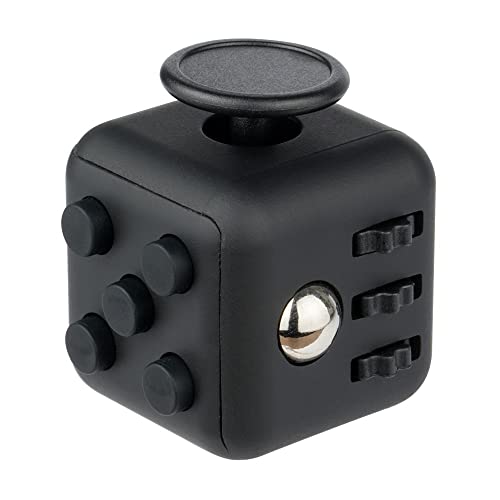 Yeefunjoy Fidget Toy Cube Anti Stess Würfel Stresswürfel Spielzeug zum Stressaubbau bei Nervösität für alle Altersklassen in Schwarz, kleines Geschenk für Männer Frauen Kinder von Yeefunjoy