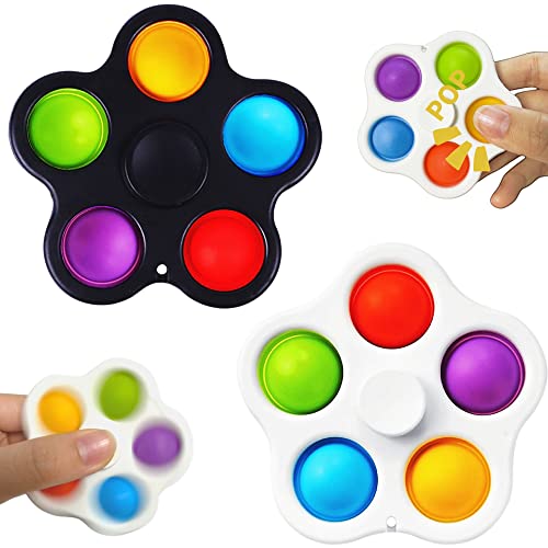 Yeefunjoy Fidget Toys 2er Set, Pop Fidget Sensory Push Fidget Pop Einfaches Fidget Toy Einfaches Stressabbau für Kinder Erwachsene, Partygeschenke Geschenktüte Füller Sensorisches Fidget Spielzeug Yeefunjoy Fidget Toys 2er Set, Pop Fidget Sensory Push Fidget Pop Einfaches Fidget Toy Einfaches Stressabbau für Kinder Erwachsene, Partygeschenke Geschenktüte Füller Sensorisches Fidget Spielzeug von Yeefunjoy