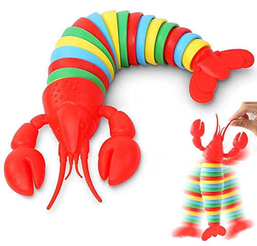 Yeefunjoy Fidgets Slug Spielzeug, 3D Fidget Slugs Toys, Sensorisches Spielzeug, Flexible artikuliertes Kreatives Hummerspielzeug für Kinder Erwachsene Sinnesspielzeug zum Stressabbau von Yeefunjoy