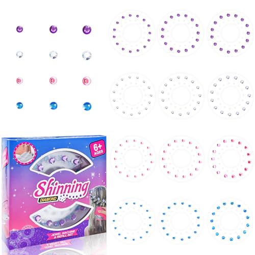 Yeefunjoy Hair Bedazzler Kit, Glitzersteine Haare 180 Diamant Styler Haare Accessoires Haarschmuck Mädchen Spielzeug, Haar Glitzer Strasssteine Glam Styling Tool Geschenk Partygeschenke für Kinder Yeefunjoy Hair Bedazzler Kit, Glitzersteine Haare 180 Diamant Styler Haare Accessoires Haarschmuck Mädchen Spielzeug, Haar Glitzer Strasssteine Glam Styling Tool Geschenk Partygeschenke für Kinder von Yeefunjoy
