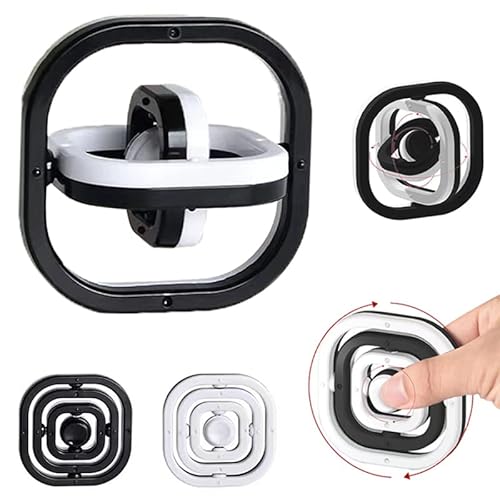 Yeefunjoy Handkreisel Fidget Toy, 3D schwarz und weiß Hand Spielzeug Anti Stress Kinder Zappel Sensorische Finger Fidget Toys, Stressabbau Anti Angst für Kinder/Erwachsene Yeefunjoy Handkreisel Fidget Toy, 3D schwarz und weiß Hand Spielzeug Anti Stress Kinder Zappel Sensorische Finger Fidget Toys, Stressabbau Anti Angst für Kinder/Erwachsene von Yeefunjoy