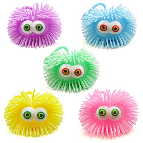 Yeefunjoy Pack of 4 Stress Balls, LED Throwing Ball Luminous Ball Kneading Ball Stressabbau Spielzeug, Flash Stress Ball Glowing Elasticity with Fringes Squeeze Ball für Kinder Erwachsene Party Favors Yeefunjoy Pack of 4 Stress Balls, LED Throwing Ball Luminous Ball Kneading Ball Stressabbau Spielzeug, Flash Stress Ball Glowing Elasticity with Fringes Squeeze Ball für Kinder Erwachsene Party Favors von Yeefunjoy