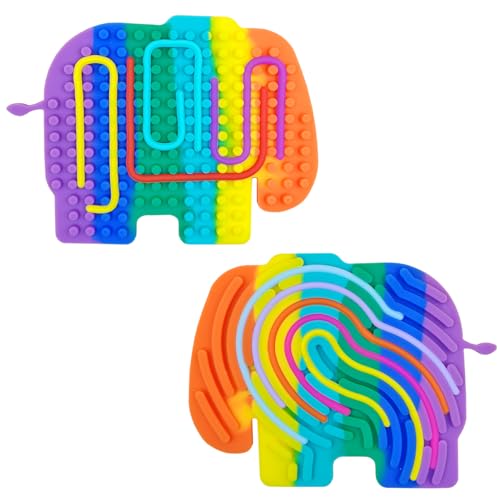 Yeefunjoy Sensory Activity Board, Sensorisches Aktivitätsbrett, Silikon Fidget Toys zur Stressabbau, ADHD, Autismus, Regenbogen-Elefant Fidget Spielzeug for Kinder und Erwachsene Geburtstagsgeschenk Yeefunjoy Sensory Activity Board, Sensorisches Aktivitätsbrett, Silikon Fidget Toys zur Stressabbau, ADHD, Autismus, Regenbogen-Elefant Fidget Spielzeug for Kinder und Erwachsene Geburtstagsgeschenk von Yeefunjoy