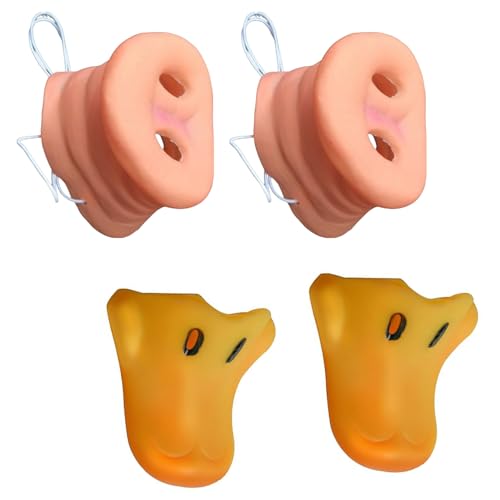 Yeesabella 2 x Entenschnabelnase und 2 x Schweine-Nase, Simulations-Entenschwein-Nasenmasken, Tierreich-Schnauze, ausgefallenes Accessoire, Cosplay-Requisiten für Karneval, Halloween Yeesabella 2 x Entenschnabelnase und 2 x Schweine-Nase, Simulations-Entenschwein-Nasenmasken, Tierreich-Schnauze, ausgefallenes Accessoire, Cosplay-Requisiten für Karneval, Halloween von Yeesabella