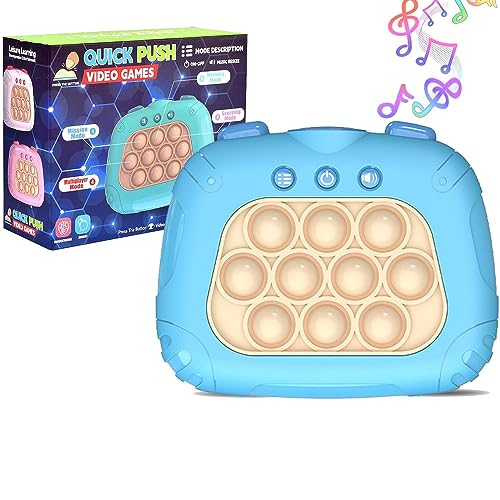 Yefun Pop Fidget it Quick Push Spiel , Pop Fidget Elektronisches Sensorspiel Game, Puzzle-Spielmaschine Game Controller Bubble Sensory Fidget Toy für Kinder Erwachsene(Blau) von Yefun