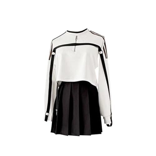Yejue Game Cos Cosplay-Kostüme für Damen, lässiges Outfit, Oberteil, Rock, Set, Spiel, Anime, Events, Show, Schule, Party, Outfit von Yejue