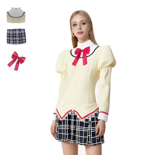 Yejue Kaname Madoka Cosplay-Kostüme, schönes Schulmädchen-Uniform-Set, komplettes Set, Anime, Karneval, Show, Halloween-Party Yejue Kaname Madoka Cosplay-Kostüme, schönes Schulmädchen-Uniform-Set, komplettes Set, Anime, Karneval, Show, Halloween-Party von Yejue