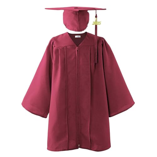 2025 Abschlusskleid Set Kinder Toga für Grundschule mit Umhang und Hut verziert Abschlussfeier Performance-Kostüm Toga Uniform und Touch Kinder 4-10 Jahre 2025 Abschlusskleid Set Kinder Toga für Grundschule mit Umhang und Hut verziert Abschlussfeier Performance-Kostüm Toga Uniform und Touch Kinder 4-10 Jahre von Yekdmxop