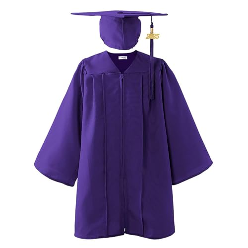 2025 Abschlusskleid Set Kinder Toga für Grundschule mit Umhang und Hut verziert Abschlussfeier Performance-Kostüm Toga Uniform und Touch Kinder 4-10 Jahre 2025 Abschlusskleid Set Kinder Toga für Grundschule mit Umhang und Hut verziert Abschlussfeier Performance-Kostüm Toga Uniform und Touch Kinder 4-10 Jahre von Yekdmxop