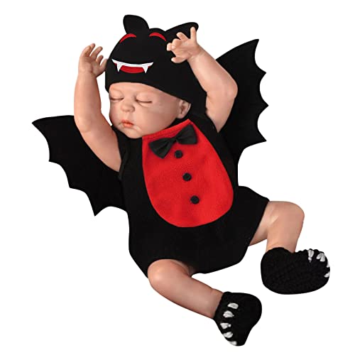 Halloween Kostüm Kinder Mädchen Lustige Fledermaus Kostüme Karneval Neugeborene Kind Kleid Halloween Kind Skelett Strampler mit Kapuze Ohren Outfits Set Kinder Anzug Neugeborene Halloween Kostüm Kinder Mädchen Lustige Fledermaus Kostüme Karneval Neugeborene Kind Kleid Halloween Kind Skelett Strampler mit Kapuze Ohren Outfits Set Kinder Anzug Neugeborene von Yekdmxop