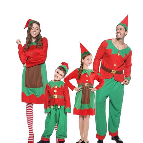 Yekdmxop Elfe Kostüm Weihnachten Set Kostüme Weihnachten Familie Weihnachten Kleid Damen Mädchen Neujahr Elfe Kleidung Herren Kinder Lustig Weihnachten Elfen Anzug Einstellbare Größen Yekdmxop Elfe Kostüm Weihnachten Set Kostüme Weihnachten Familie Weihnachten Kleid Damen Mädchen Neujahr Elfe Kleidung Herren Kinder Lustig Weihnachten Elfen Anzug Einstellbare Größen von Yekdmxop