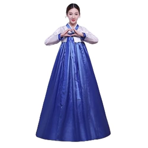 Yellcn Koreanische Mode alte Kostüme Frauen Hanbok Kleid traditionelle Party Asian Palace Cosplay Performance Kleidung (Color : Color6, Size : XL) von Yellcn