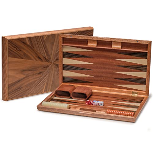 Yellow Mountain Imports Backgammon-Spiel-Set mit Holzeinlagen - Cascadia - mit Acryl-Spielsteinen & Holzwürfelbechern, 44 Zentimeter Spielbrett Yellow Mountain Imports Backgammon-Spiel-Set mit Holzeinlagen - Cascadia - mit Acryl-Spielsteinen & Holzwürfelbechern, 44 Zentimeter Spielbrett von Yellow Mountain Imports