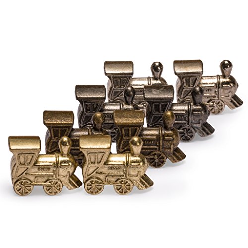 Yellow Mountain Imports Mexikanischer Domino-Zugmarker aus Metalldruckguss - 8er-Set Yellow Mountain Imports Mexikanischer Domino-Zugmarker aus Metalldruckguss - 8er-Set von Yellow Mountain Imports