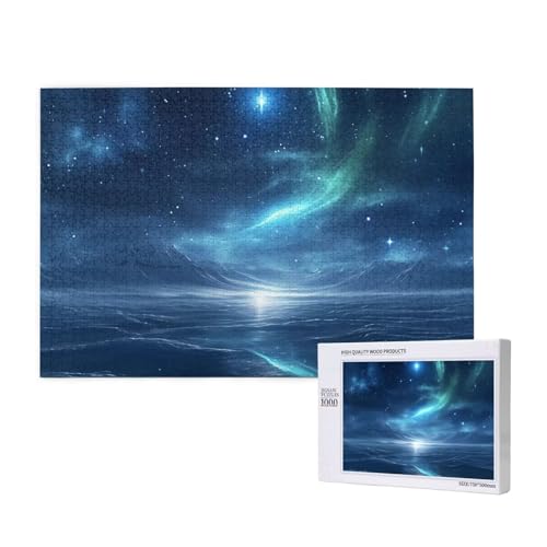 Puzzle 120 Teile Aurora Puzzles für Erwachsene Ozean HD Puzzel Anspruchsvolles und Lustig Kreatives Unterhaltungsspiel, DIY Holzpuzzle für Erwachsene Als Feiertage Deko Geschenk fur Frauen M-1002 von Yeogcohe