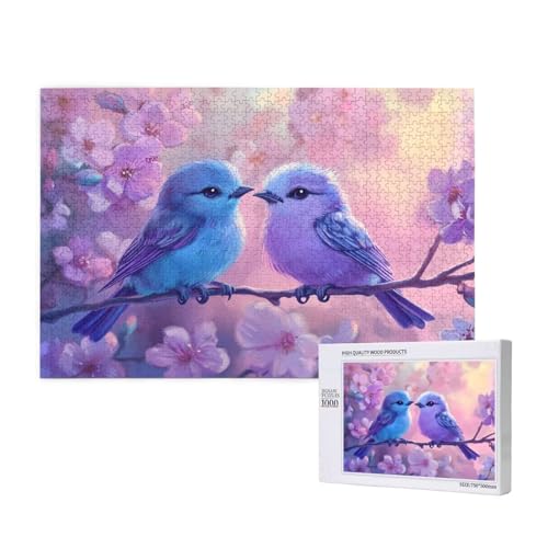 Puzzle 120 Teile Blume Puzzles für Erwachsene Vogel HD Puzzel Anspruchsvolles und Lustig Kreatives Unterhaltungsspiel, DIY Holzpuzzle für Erwachsene Als Feiertage Zimmer Deko Geschenk fur Frauen M-970 von Yeogcohe