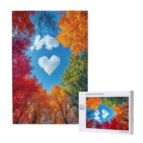 Puzzle 120 Teile Herbst Puzzles für Erwachsene Baum HD Puzzel Anspruchsvolles und Lustig Kreatives Unterhaltungsspiel, DIY Holzpuzzle für Erwachsene Als Feiertage Deko Geschenk fur Frauen M-1737 von Yeogcohe