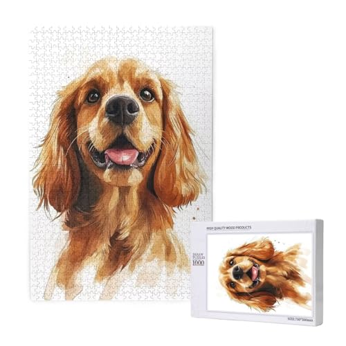 Puzzle 120 Teile Hund Puzzles für Erwachsene Tier HD Puzzel Anspruchsvolles und Lustig Kreatives Unterhaltungsspiel, DIY Holzpuzzle für Erwachsene Als Feiertage Zimmer Deko Geschenk fur Frauen M-1589 von Yeogcohe