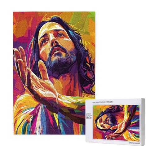 Puzzle 120 Teile Jesus Puzzles für Erwachsene Mann HD Puzzel Anspruchsvolles und Lustig Kreatives Unterhaltungsspiel, DIY Holzpuzzle für Erwachsene Als Feiertage Zimmer Deko Geschenk fur Frauen M-1627 Puzzle 120 Teile Jesus Puzzles für Erwachsene Mann HD Puzzel Anspruchsvolles und Lustig Kreatives Unterhaltungsspiel, DIY Holzpuzzle für Erwachsene Als Feiertage Zimmer Deko Geschenk fur Frauen M-1627 von Yeogcohe