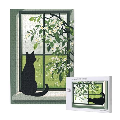 Puzzle 120 Teile Katze Puzzles für Erwachsene Baum HD Puzzel Anspruchsvolles und Lustig Kreatives Unterhaltungsspiel, DIY Holzpuzzle für Erwachsene Als Feiertage Zimmer Deko Geschenk fur Frauen M-1874 von Yeogcohe