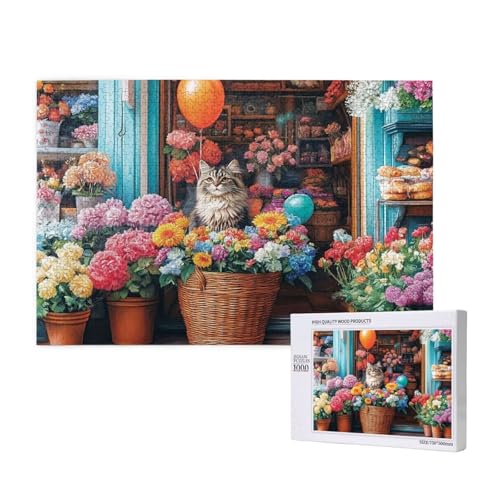 Puzzle 120 Teile Katze Puzzles für Erwachsene Blume HD Puzzel Anspruchsvolles und Lustig Kreatives Unterhaltungsspiel, DIY Holzpuzzle für Erwachsene Als Feiertage Zimmer Deko Geschenk fur Frauen M-122 Puzzle 120 Teile Katze Puzzles für Erwachsene Blume HD Puzzel Anspruchsvolles und Lustig Kreatives Unterhaltungsspiel, DIY Holzpuzzle für Erwachsene Als Feiertage Zimmer Deko Geschenk fur Frauen M-122 von Yeogcohe