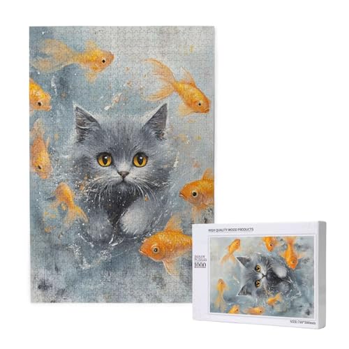 Puzzle 120 Teile Katze Puzzles für Erwachsene Fisch HD Puzzel Anspruchsvolles und Lustig Kreatives Unterhaltungsspiel, DIY Holzpuzzle für Erwachsene Als Feiertage Deko Geschenk fur Frauen M-1816 Puzzle 120 Teile Katze Puzzles für Erwachsene Fisch HD Puzzel Anspruchsvolles und Lustig Kreatives Unterhaltungsspiel, DIY Holzpuzzle für Erwachsene Als Feiertage Deko Geschenk fur Frauen M-1816 von Yeogcohe