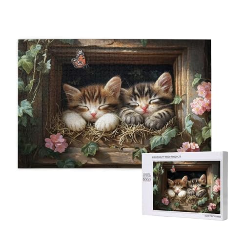 Puzzle 120 Teile Katze Puzzles für Erwachsene Tier HD Puzzel Anspruchsvolles und Lustig Kreatives Unterhaltungsspiel, DIY Holzpuzzle für Erwachsene Als Feiertage Zimmer Deko Geschenk fur Frauen M-5 Puzzle 120 Teile Katze Puzzles für Erwachsene Tier HD Puzzel Anspruchsvolles und Lustig Kreatives Unterhaltungsspiel, DIY Holzpuzzle für Erwachsene Als Feiertage Zimmer Deko Geschenk fur Frauen M-5 von Yeogcohe
