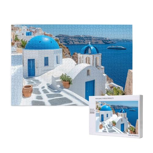 Puzzle 120 Teile Landschaft Puzzles für Erwachsene Italien HD Puzzel Anspruchsvolles und Lustig Kreatives Unterhaltungsspiel, DIY Holzpuzzle für Erwachsene Als Feiertage Geschenk fur Frauen M-832 von Yeogcohe