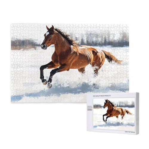 Puzzle 120 Teile Pferd Puzzles für Erwachsene Tier HD Puzzel Anspruchsvolles und Lustig Kreatives Unterhaltungsspiel, DIY Holzpuzzle für Erwachsene Als Feiertage Zimmer Deko Geschenk fur Frauen M-423 Puzzle 120 Teile Pferd Puzzles für Erwachsene Tier HD Puzzel Anspruchsvolles und Lustig Kreatives Unterhaltungsspiel, DIY Holzpuzzle für Erwachsene Als Feiertage Zimmer Deko Geschenk fur Frauen M-423 von Yeogcohe