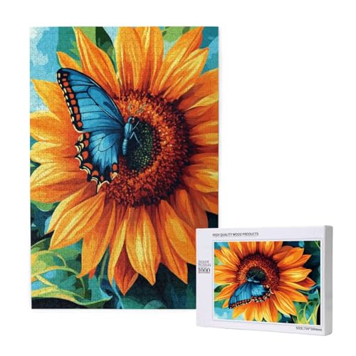 Puzzle 120 Teile Schmetterling Puzzles für Erwachsene Sonnenblume HD Puzzel Anspruchsvolles Lustig Kreatives Unterhaltungsspiel,DIY Holzpuzzle für Erwachsene Als Feiertage Geschenk fur Frauen M-1151 Puzzle 120 Teile Schmetterling Puzzles für Erwachsene Sonnenblume HD Puzzel Anspruchsvolles Lustig Kreatives Unterhaltungsspiel,DIY Holzpuzzle für Erwachsene Als Feiertage Geschenk fur Frauen M-1151 von Yeogcohe