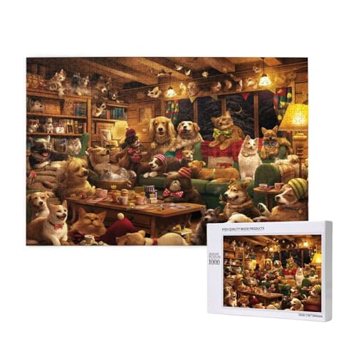 Puzzle 120 Teile Tier Puzzles für Erwachsene Hund HD Puzzel Anspruchsvolles und Lustig Kreatives Unterhaltungsspiel, DIY Holzpuzzle für Erwachsene Als Feiertage Zimmer Deko Geschenk fur Frauen M-846 Puzzle 120 Teile Tier Puzzles für Erwachsene Hund HD Puzzel Anspruchsvolles und Lustig Kreatives Unterhaltungsspiel, DIY Holzpuzzle für Erwachsene Als Feiertage Zimmer Deko Geschenk fur Frauen M-846 von Yeogcohe