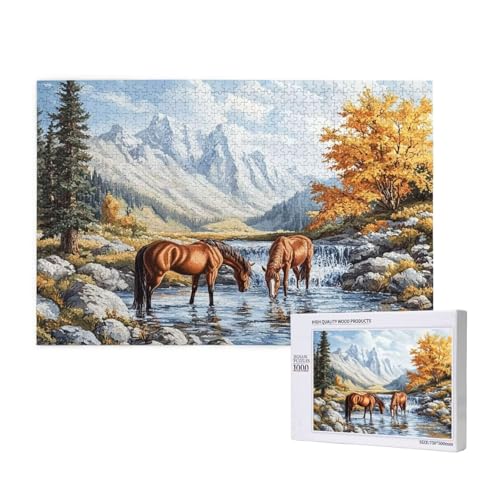 Puzzle 120 Teile Tier Puzzles für Erwachsene Pferd HD Puzzel Anspruchsvolles und Lustig Kreatives Unterhaltungsspiel, DIY Holzpuzzle für Erwachsene Als Feiertage Zimmer Deko Geschenk fur Frauen M-3 Puzzle 120 Teile Tier Puzzles für Erwachsene Pferd HD Puzzel Anspruchsvolles und Lustig Kreatives Unterhaltungsspiel, DIY Holzpuzzle für Erwachsene Als Feiertage Zimmer Deko Geschenk fur Frauen M-3 von Yeogcohe