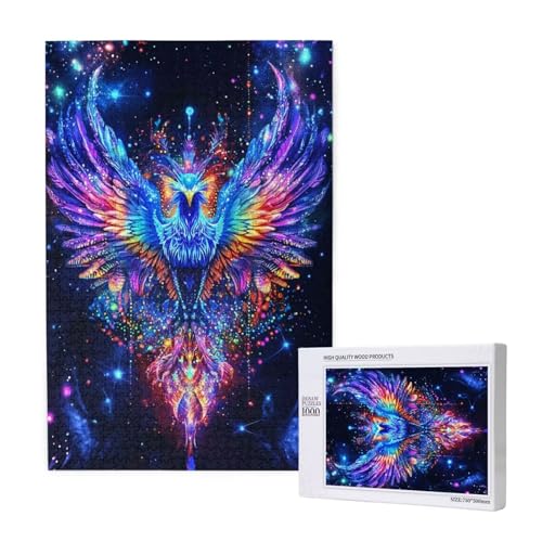 Puzzle 120 Teile Tier Puzzles für Erwachsene Phönix HD Puzzel Anspruchsvolles und Lustig Kreatives Unterhaltungsspiel, DIY Holzpuzzle für Erwachsene Als Feiertage Deko Geschenk fur Frauen M-1880 von Yeogcohe