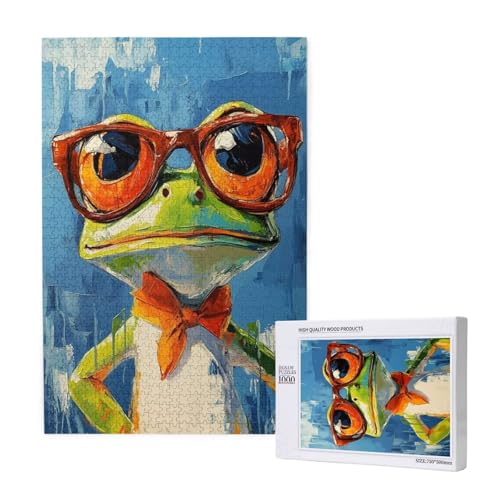 Puzzle 1500 Teile Frosch Puzzles für Erwachsene Tier HD Puzzel Anspruchsvolles und Lustig Kreatives Unterhaltungsspiel, DIY Holzpuzzle für Erwachsene Als Feiertage Deko Geschenk fur Frauen M-1113 Puzzle 1500 Teile Frosch Puzzles für Erwachsene Tier HD Puzzel Anspruchsvolles und Lustig Kreatives Unterhaltungsspiel, DIY Holzpuzzle für Erwachsene Als Feiertage Deko Geschenk fur Frauen M-1113 von Yeogcohe