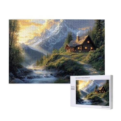 Puzzle 1500 Teile Landschaft Puzzles für Erwachsene Landschaft HD Puzzel Anspruchsvolles und Lustig Kreatives Unterhaltungsspiel, DIY Holzpuzzle für Erwachsene Als Feiertage Geschenk fur Frauen M-817 von Yeogcohe