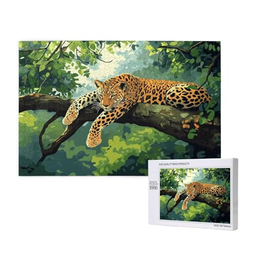 Puzzle 1500 Teile Leopard Puzzles für Erwachsene Tier HD Puzzel Anspruchsvolles und Lustig Kreatives Unterhaltungsspiel, DIY Holzpuzzle für Erwachsene Als Feiertage Deko Geschenk fur Frauen M-572 Puzzle 1500 Teile Leopard Puzzles für Erwachsene Tier HD Puzzel Anspruchsvolles und Lustig Kreatives Unterhaltungsspiel, DIY Holzpuzzle für Erwachsene Als Feiertage Deko Geschenk fur Frauen M-572 von Yeogcohe
