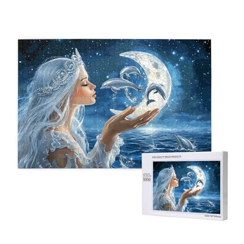 Puzzle 1500 Teile Mond Puzzles für Erwachsene Engel HD Puzzel Anspruchsvolles und Lustig Kreatives Unterhaltungsspiel, DIY Holzpuzzle für Erwachsene Als Feiertage Zimmer Deko Geschenk fur Frauen M-570 Puzzle 1500 Teile Mond Puzzles für Erwachsene Engel HD Puzzel Anspruchsvolles und Lustig Kreatives Unterhaltungsspiel, DIY Holzpuzzle für Erwachsene Als Feiertage Zimmer Deko Geschenk fur Frauen M-570 von Yeogcohe