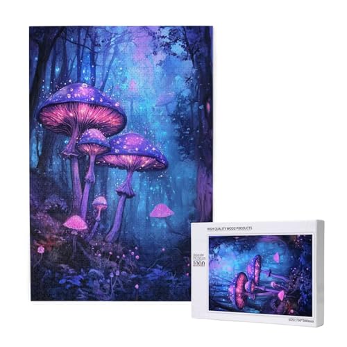 Puzzle 1500 Teile Pilz Puzzles für Erwachsene Baum HD Puzzel Anspruchsvolles und Lustig Kreatives Unterhaltungsspiel, DIY Holzpuzzle für Erwachsene Als Feiertage Zimmer Deko Geschenk fur Frauen M-1782 von Yeogcohe