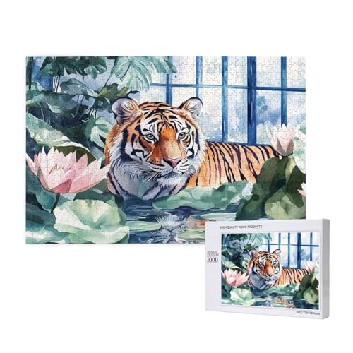Puzzle 1500 Teile Tier Puzzles für Erwachsene Tiger HD Puzzel Anspruchsvolles und Lustig Kreatives Unterhaltungsspiel, DIY Holzpuzzle für Erwachsene Als Feiertage Zimmer Deko Geschenk fur Frauen M-100 Puzzle 1500 Teile Tier Puzzles für Erwachsene Tiger HD Puzzel Anspruchsvolles und Lustig Kreatives Unterhaltungsspiel, DIY Holzpuzzle für Erwachsene Als Feiertage Zimmer Deko Geschenk fur Frauen M-100 von Yeogcohe