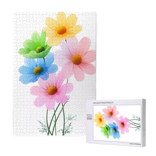 Puzzle 3000 Teile Blume Puzzles für Erwachsene Einfachheit HD Puzzel Anspruchsvolles und Lustig Kreatives Unterhaltungsspiel, DIY Holzpuzzle für Erwachsene Als Feiertage Geschenk fur Frauen M-1178 von Yeogcohe