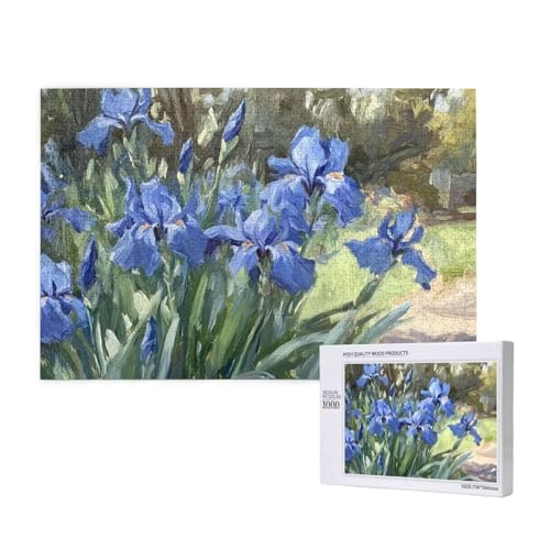 Puzzle 3000 Teile Blume Puzzles für Erwachsene Iris HD Puzzel Anspruchsvolles und Lustig Kreatives Unterhaltungsspiel, DIY Holzpuzzle für Erwachsene Als Feiertage Zimmer Deko Geschenk fur Frauen M-978 von Yeogcohe