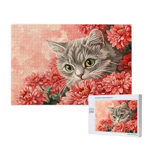 Puzzle 3000 Teile Blume Puzzles für Erwachsene Katze HD Puzzel Anspruchsvolles und Lustig Kreatives Unterhaltungsspiel, DIY Holzpuzzle für Erwachsene Als Feiertage Deko Geschenk fur Frauen M-421 Puzzle 3000 Teile Blume Puzzles für Erwachsene Katze HD Puzzel Anspruchsvolles und Lustig Kreatives Unterhaltungsspiel, DIY Holzpuzzle für Erwachsene Als Feiertage Deko Geschenk fur Frauen M-421 von Yeogcohe