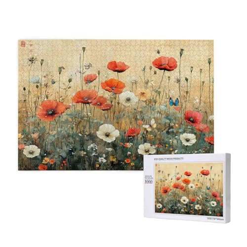 Puzzle 3000 Teile Blume Puzzles für Erwachsene Mohn HD Puzzel Anspruchsvolles und Lustig Kreatives Unterhaltungsspiel, DIY Holzpuzzle für Erwachsene Als Feiertage Zimmer Deko Geschenk fur Frauen M-681 Puzzle 3000 Teile Blume Puzzles für Erwachsene Mohn HD Puzzel Anspruchsvolles und Lustig Kreatives Unterhaltungsspiel, DIY Holzpuzzle für Erwachsene Als Feiertage Zimmer Deko Geschenk fur Frauen M-681 von Yeogcohe