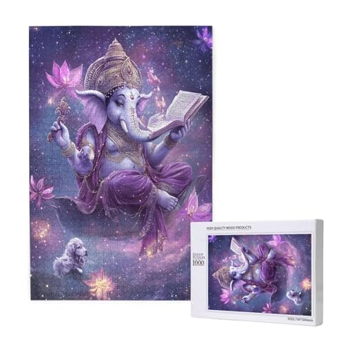 Puzzle 3000 Teile Elefant Puzzles für Erwachsene Gott HD Puzzel Anspruchsvolles und Lustig Kreatives Unterhaltungsspiel, DIY Holzpuzzle für Erwachsene Als Feiertage Deko Geschenk fur Frauen M-1286 von Yeogcohe
