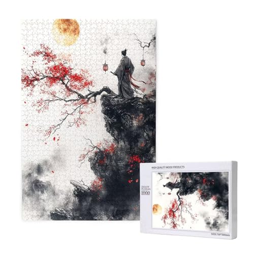 Puzzle 3000 Teile Japan Puzzles für Erwachsene Krieger HD Puzzel Anspruchsvolles und Lustig Kreatives Unterhaltungsspiel, DIY Holzpuzzle für Erwachsene Als Feiertage Geschenk fur Frauen M-1626 von Yeogcohe