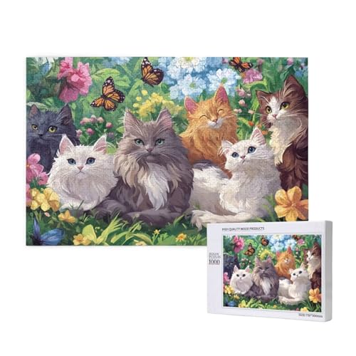 Puzzle 3000 Teile Katze Puzzles für Erwachsene Blume HD Puzzel Anspruchsvolles und Lustig Kreatives Unterhaltungsspiel, DIY Holzpuzzle für Erwachsene Als Feiertage Deko Geschenk fur Frauen M-633 Puzzle 3000 Teile Katze Puzzles für Erwachsene Blume HD Puzzel Anspruchsvolles und Lustig Kreatives Unterhaltungsspiel, DIY Holzpuzzle für Erwachsene Als Feiertage Deko Geschenk fur Frauen M-633 von Yeogcohe