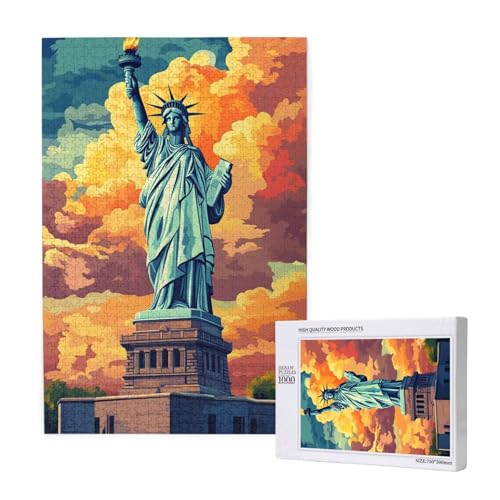 Puzzle 3000 Teile Landschaft Puzzles für Erwachsene New York HD Puzzel Anspruchsvolles und Lustig Kreatives Unterhaltungsspiel, DIY Holzpuzzle für Erwachsene Als Feiertage Geschenk fur Frauen M-1601 von Yeogcohe