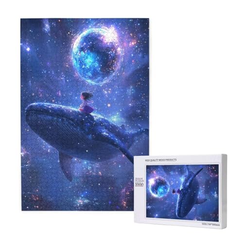 Puzzle 3000 Teile Mond Puzzles für Erwachsene Wal HD Puzzel Anspruchsvolles und Lustig Kreatives Unterhaltungsspiel, DIY Holzpuzzle für Erwachsene Als Feiertage Zimmer Deko Geschenk fur Frauen M-1803 von Yeogcohe