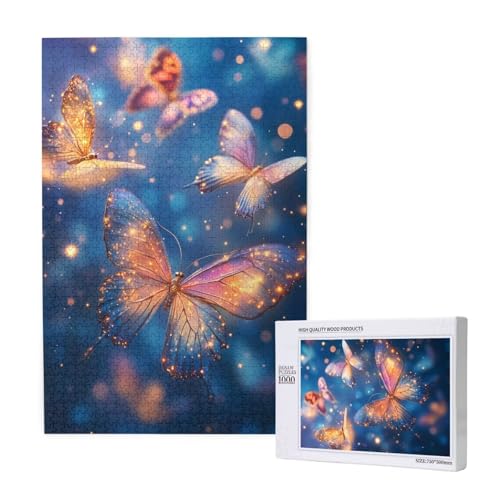 Puzzle 3000 Teile Schmetterling Puzzles für Erwachsene Traum HD Puzzel Anspruchsvolles und Lustig Kreatives Unterhaltungsspiel, DIY Holzpuzzle für Erwachsene Als Feiertage Geschenk fur Frauen M-1815 von Yeogcohe